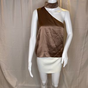 Beautiful taupe satin top